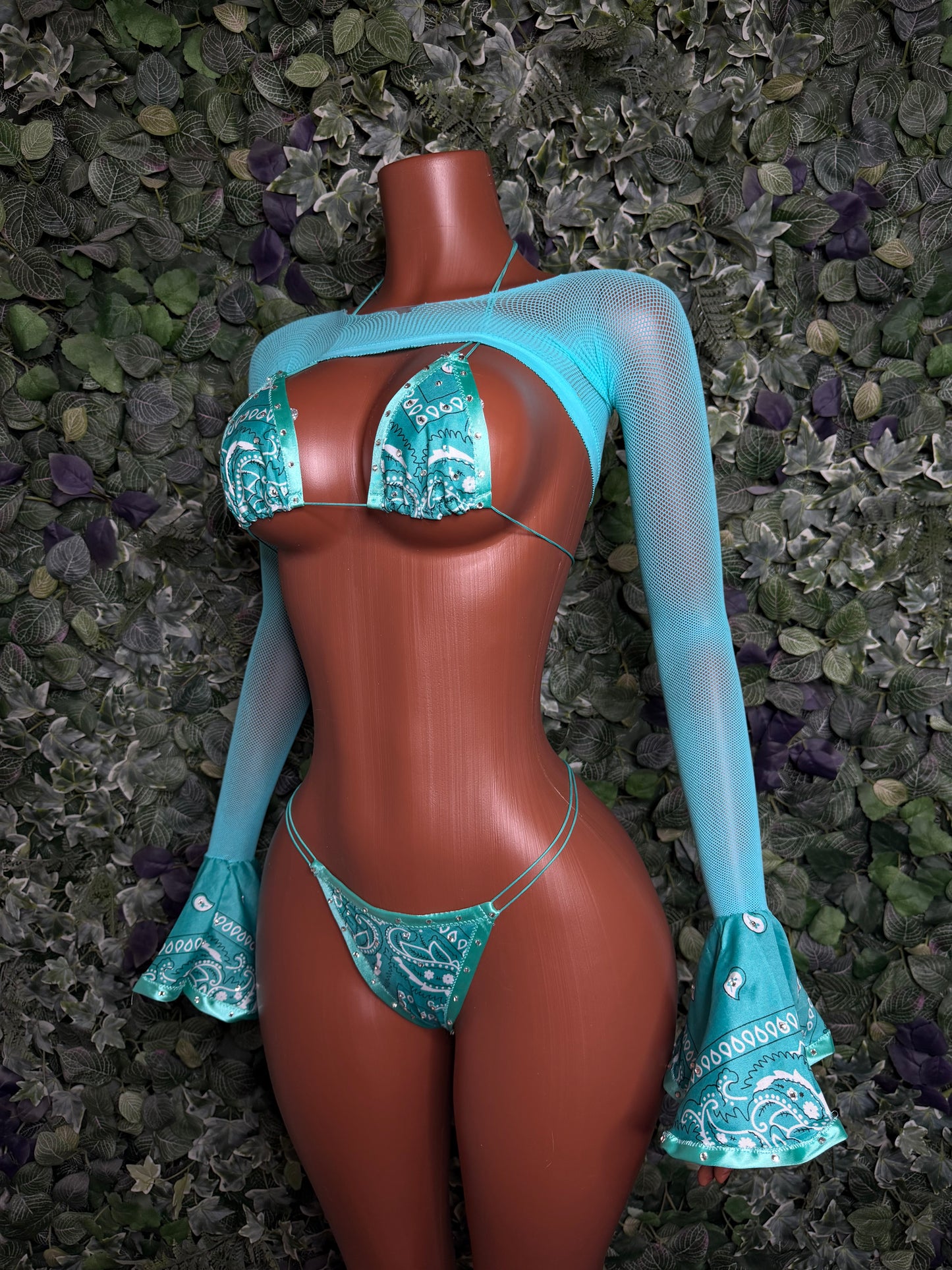 Turquoise Bandana 3-piece set