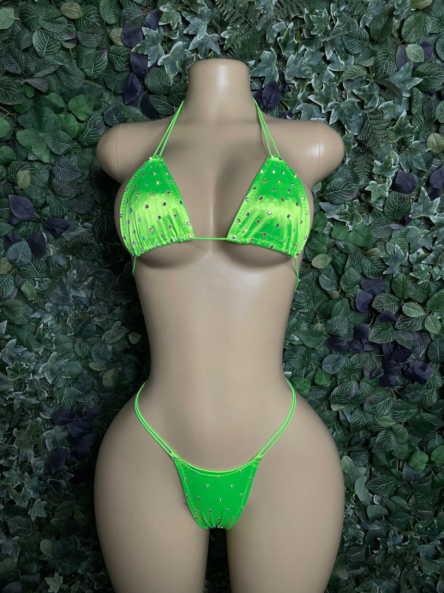 Neon Green classic set w/ stones
