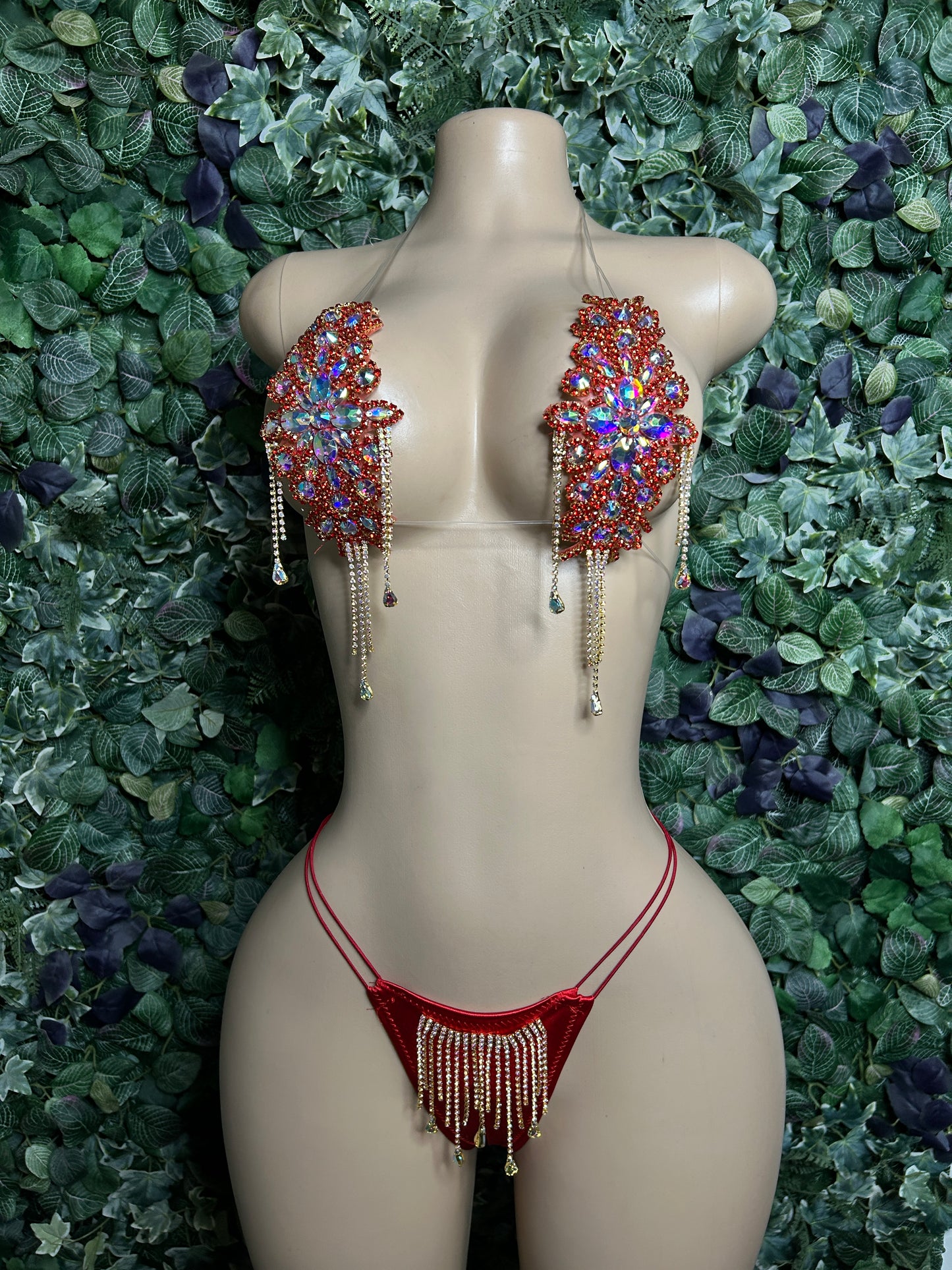 Red Glitz set