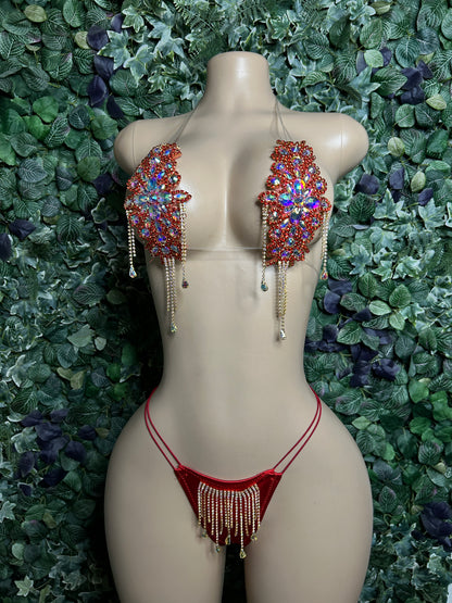 Red Glitz set