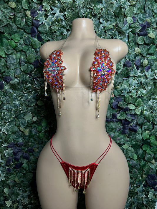 Red Glitz set