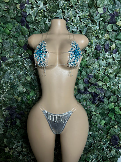 Blue Glitz set