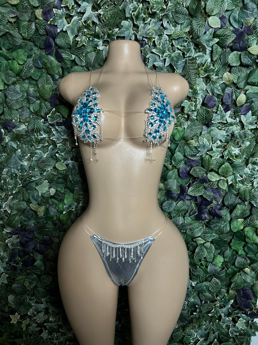 Blue Glitz set
