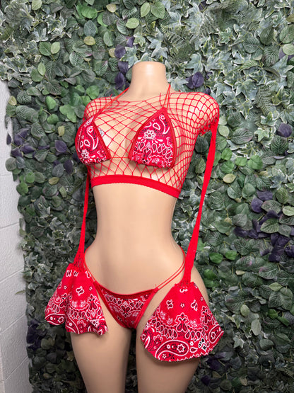 Red Bandana 3-piece set