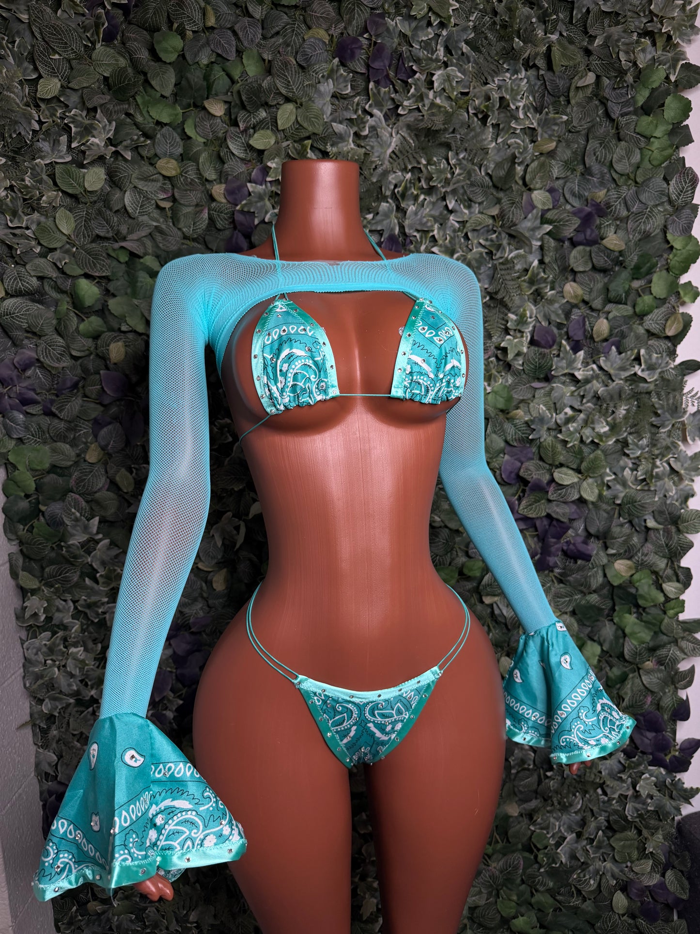 Turquoise Bandana 3-piece set