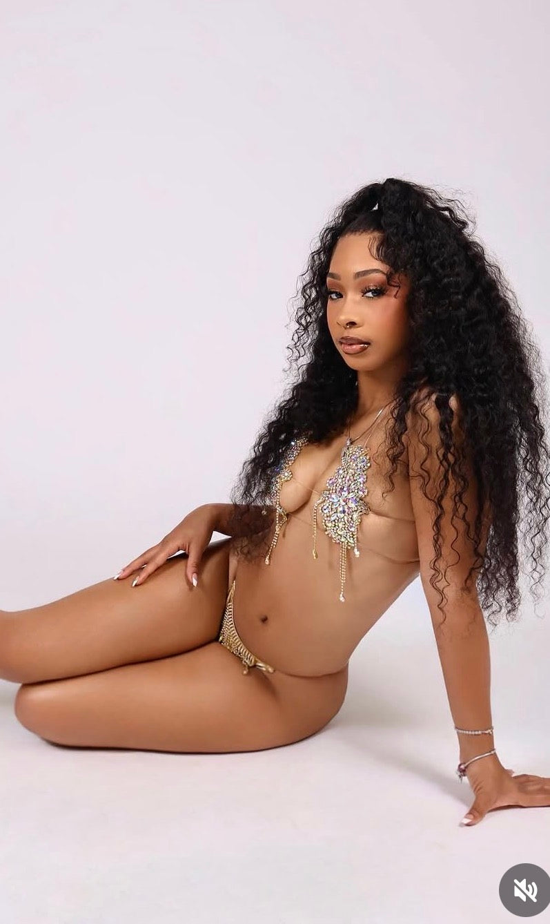 Gold Glitz set