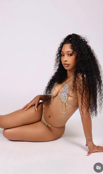 Gold Glitz set