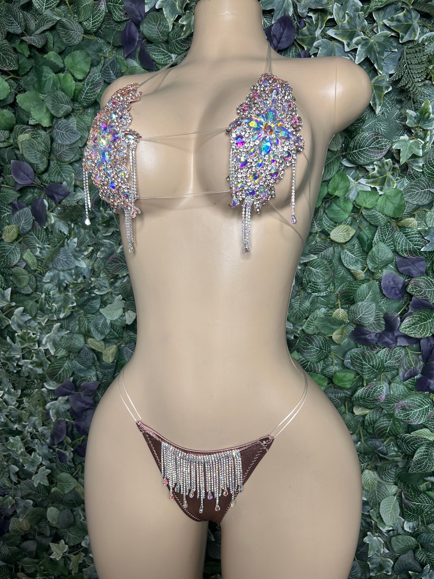 Rosegold Glitz set