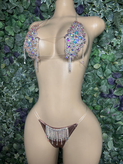 Rosegold Glitz set