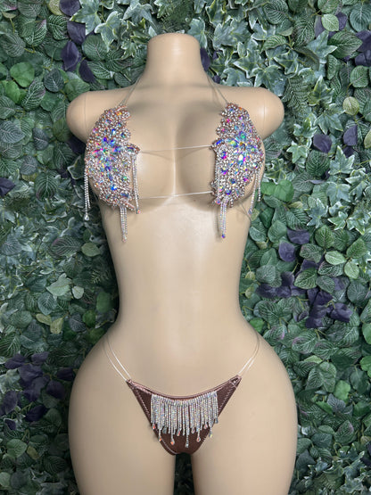 Rosegold Glitz set
