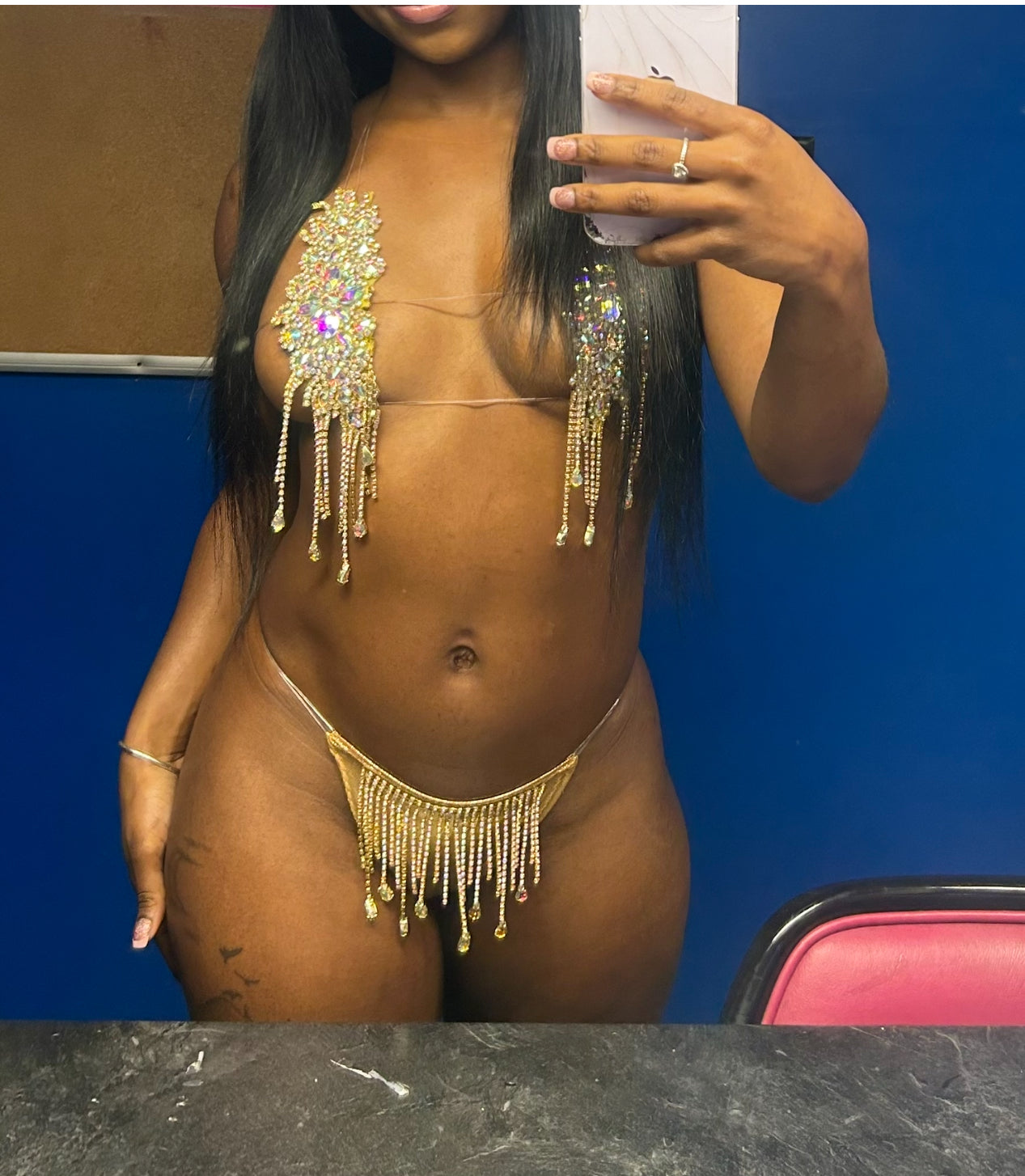 Gold Glitz set