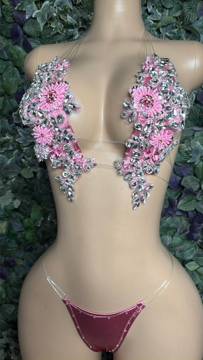 Pink/ silver Eve set