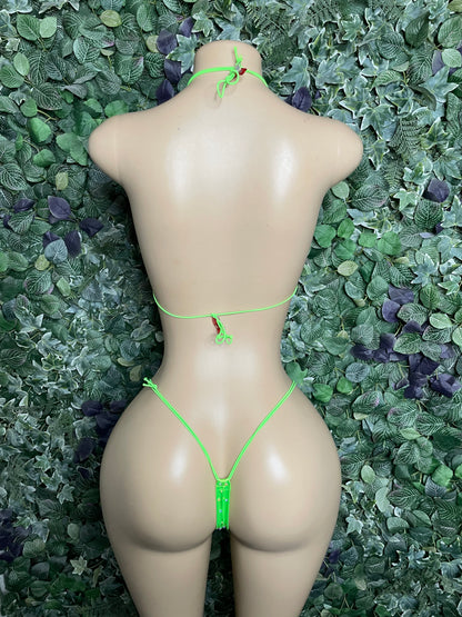 Neon Green classic set w/ stones