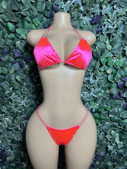 Neon Pink classic set w/ stones