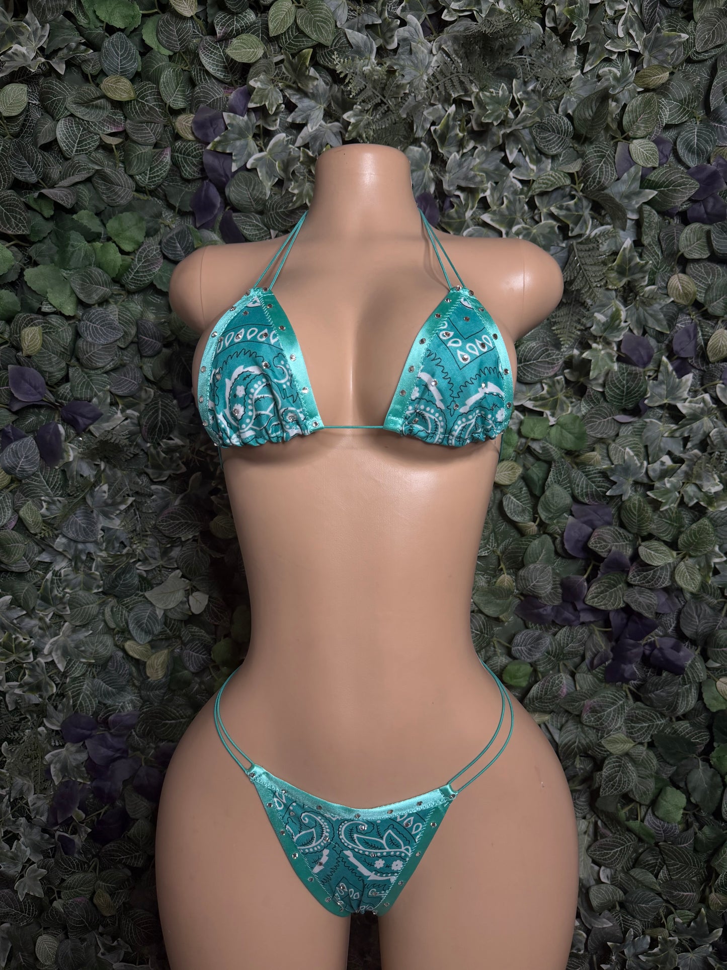 Turquoise Bandana microkini