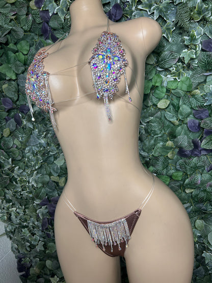 Rosegold Glitz set