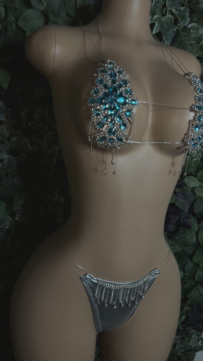 Blue Glitz set