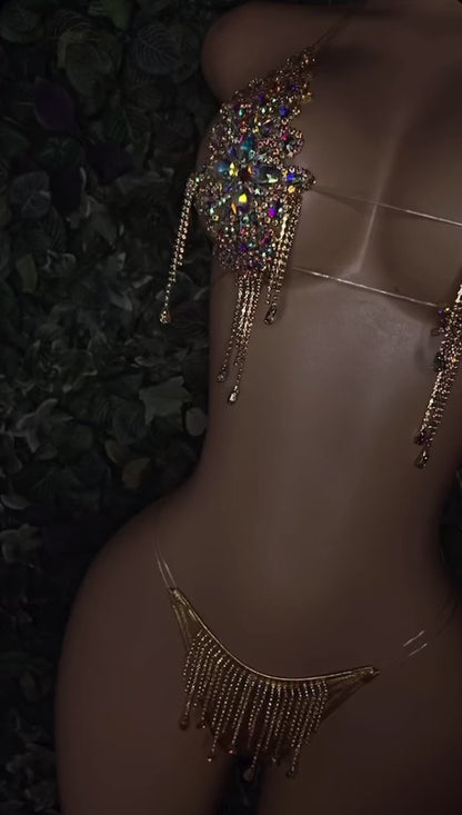 Gold Glitz set